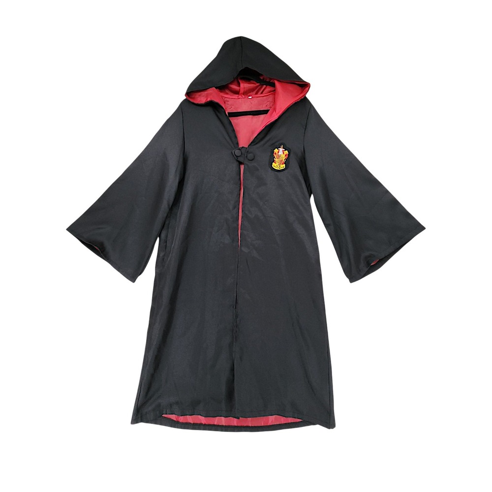 Gryffindor Cloak Robe Cape M Kids Black Harry Potter Halloween Costume Hogwarts